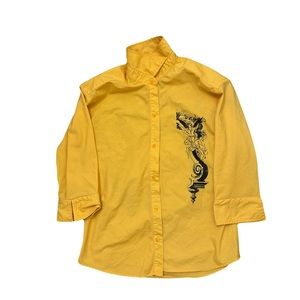 Cool men’s graphic button up!